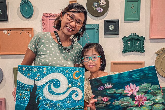 2 Hour Art Jamming Session in Singapore - Upper Thomson studio setup: where the painting happens