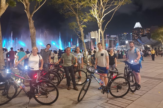 Marina Bay Night Cycling Tour - The Singapore National Stadium stop: big arena energy at night