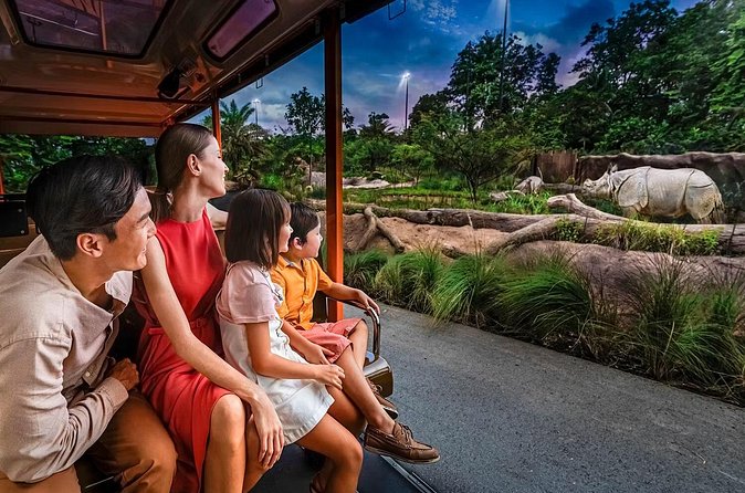 Night Safari Tickets with Tram Ride - On the open-air tram: live commentary and close-up moments