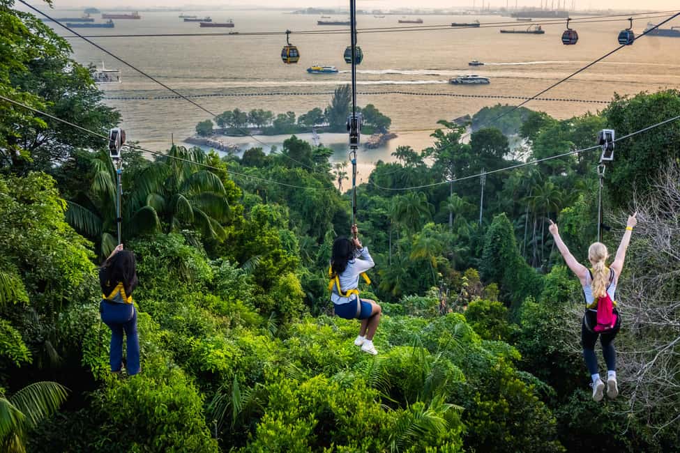 Sentosa Island: Ticket to Mega Adventure Park - MegaJump: 15 meters of simulated free-fall control