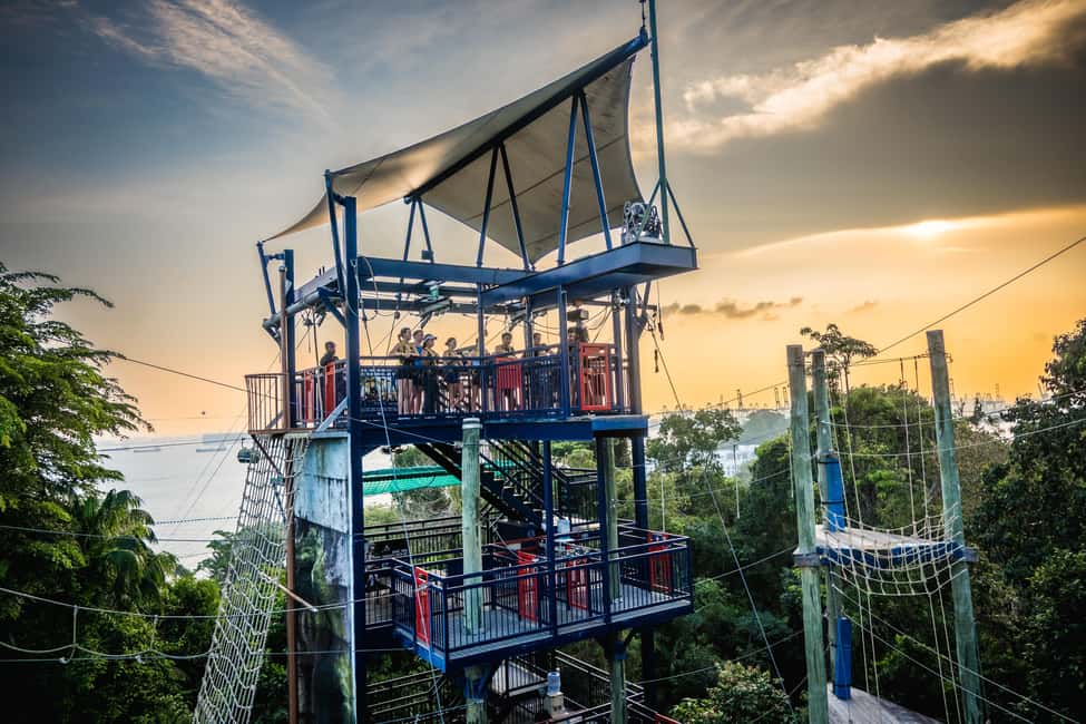 Sentosa Island: Ticket to Mega Adventure Park - MegaClimb in the treetops: 36 obstacles, three difficulty levels