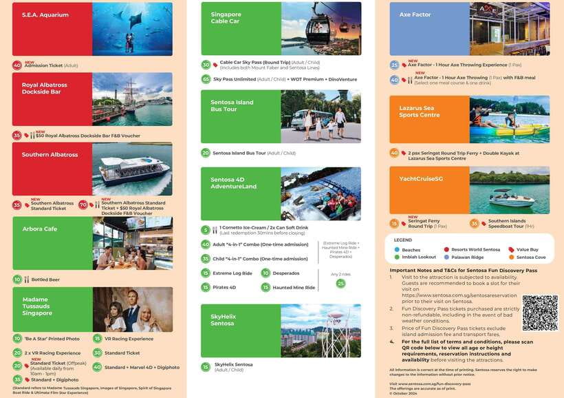 Singapore: Fun Discovery Pass Sentosa - Key points before you go