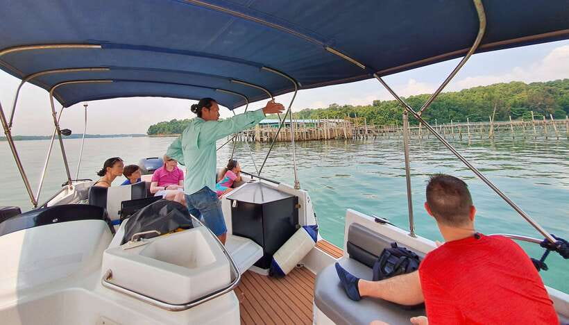 Singapore: Guided Boat Tour and Kelong Fish Farm Visit - From the Quarterdeck to Full-On Sea Time
