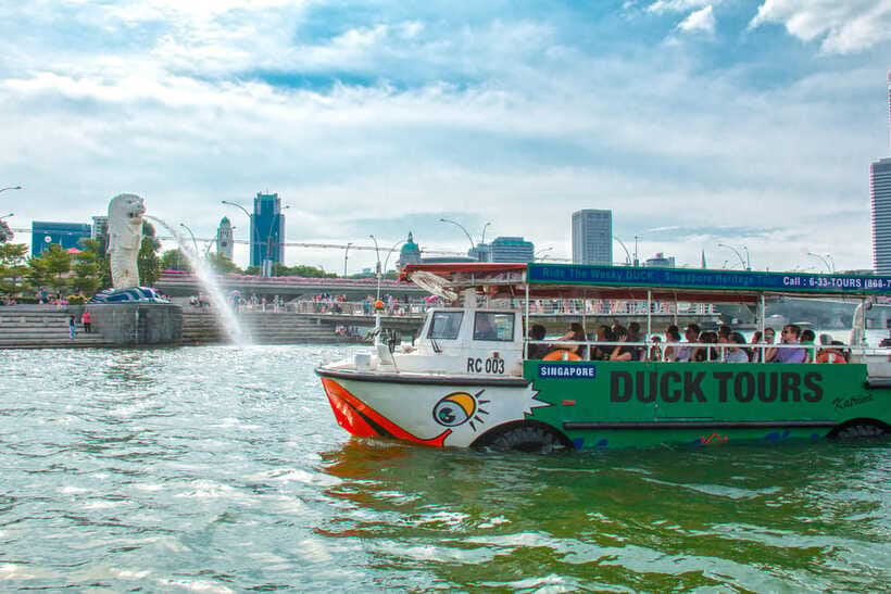 Singapore: Guided City Tour by Amphibious Duck Boat - Merlion Stop: The Icon You’ll See From the Right Angle
