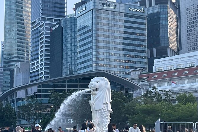 Singapore Half Day City Tour w Skypark and Gardens By The Bay - Passing Fountain of Wealth: The Legend-First Warm-Up