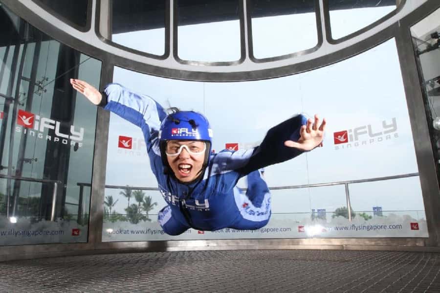 Singapore: I-Fly Indoor E-Ticket for 2 Skydives - Your Gear and Your Flight Certificate