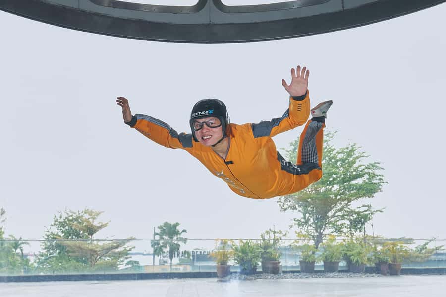 Singapore: I-Fly Indoor E-Ticket for 2 Skydives - The Real Plan: Training, Suit-Up, Then Two Tunnel Flights