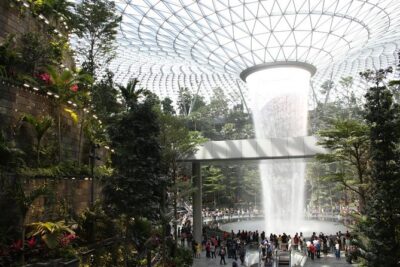 Singapore: Jewel Changi Airport - The waterfall experience: how to get more than one good look