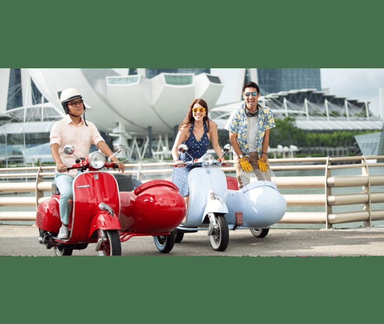 Singapore: Kampong Glam & Civic District Vespa Sidecar Ride - Haji Lane, Street Art, and the Narrowest Lane in Singapore