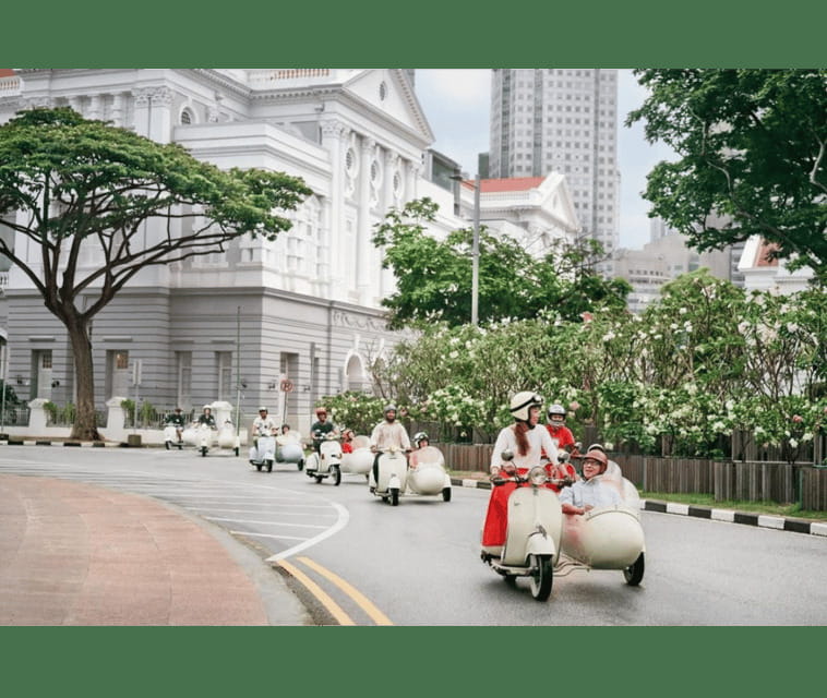 Singapore: Kampong Glam & Civic District Vespa Sidecar Ride - 120 vs 180 Minutes: What Changes in the Plan