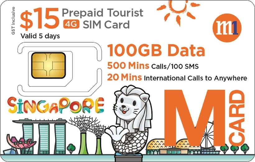 Singapore: M1 Tourist SIM Simcard - Pickup at Changi Terminals 1, 2, and 4 (and the spots that matter)