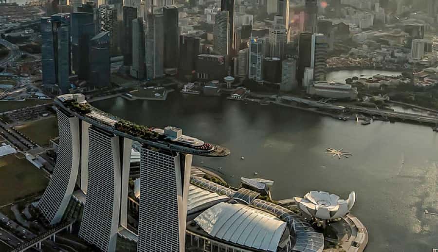 Singapore: Marina Bay Sands Observation Deck E-Ticket - Supertree Grove from above: the greenery connection