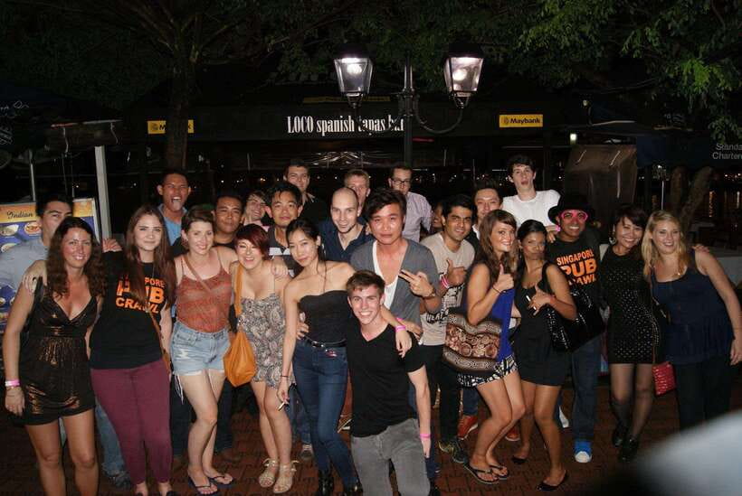 Singapore Pub Crawl - Party like a Local - Entering Singapore Nightlife at Mogambo Bar (7:30 PM check-in)