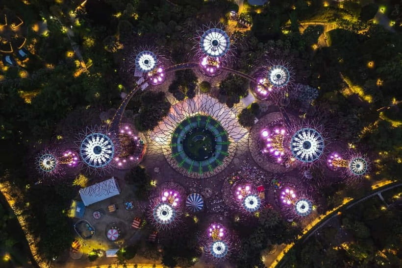 Singapore River Cruise, Garden Rhapsody & Spectra by CYT - Gardens by the Bay: Garden Rhapsody at Supertree Grove