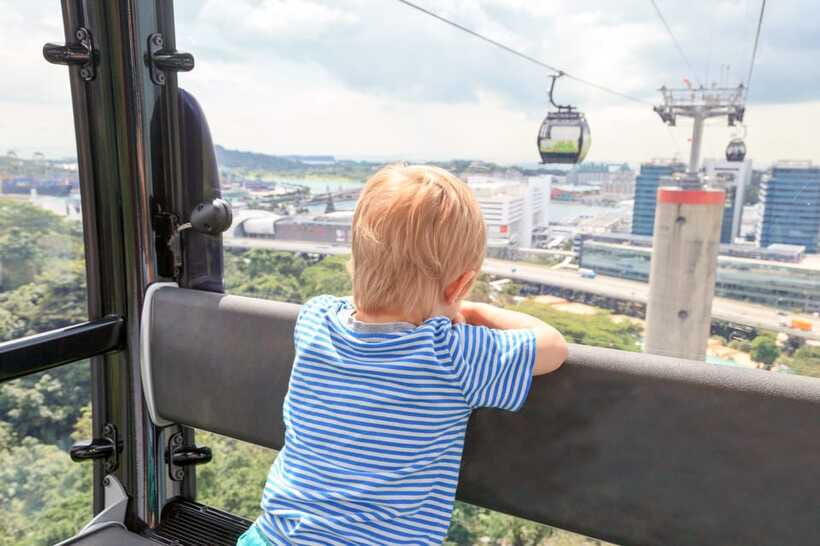 Singapore: Sentosa Cable Car Sky Pass - Sentosa Cable Car Museum and the Lego cabin detail
