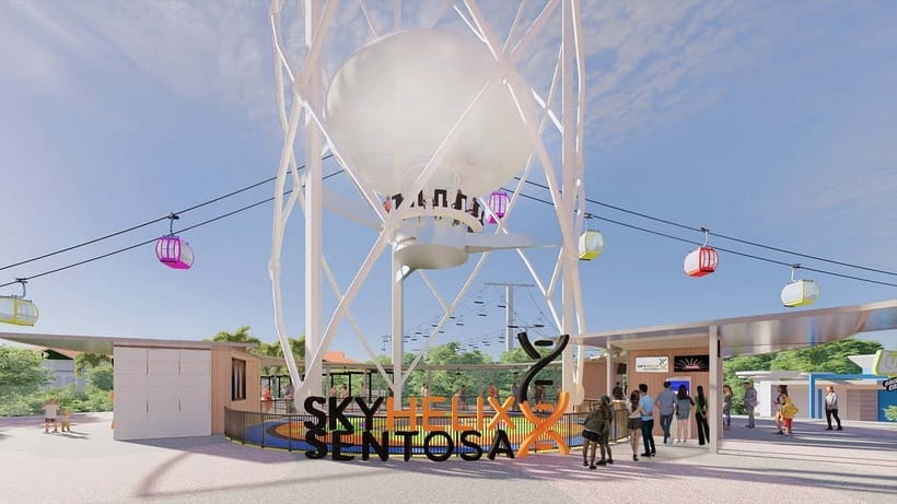 Singapore: SkyHelix Sentosa Ticket - Where you’ll look: Sentosa, Keppel Bay, and the Southern Islands