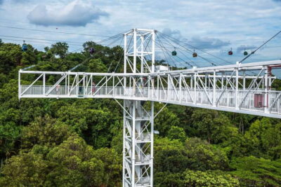 Singapore: Skypark Sentosa by AJ Hackett - The Skybridge at 47 Meters: Harness-Free Nerves and See-Through Sections