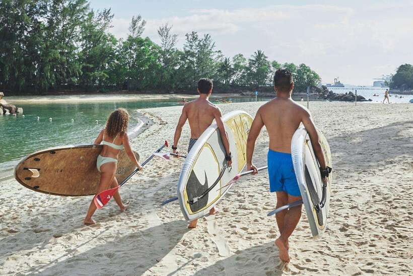 Singapore: Stand up Paddle board - Ola Beach Club Ticket - Ola Beach Club Setup: Ticket, Meeting Point, and What Starts the Day