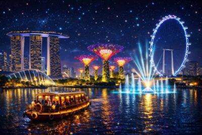 Singapore Starry Night: Cruise, Garden Rhapsody & Spectra - Hotel pickup and an air-conditioned mini-ride