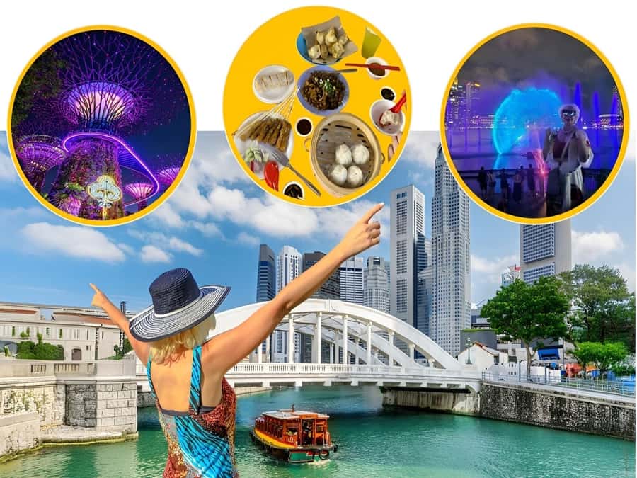 Spectra & Garden Rhapsody Shows with Singapore River Cruise - One Night, Two Light Shows Along the Singapore River