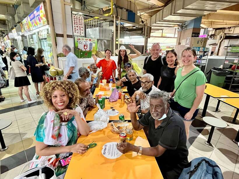 Street Food, Cultural & Historical Tour of 3 Ethnic Quarters - Chinatown: hawker-centre Chinese food, plus the backstories in temple lanes